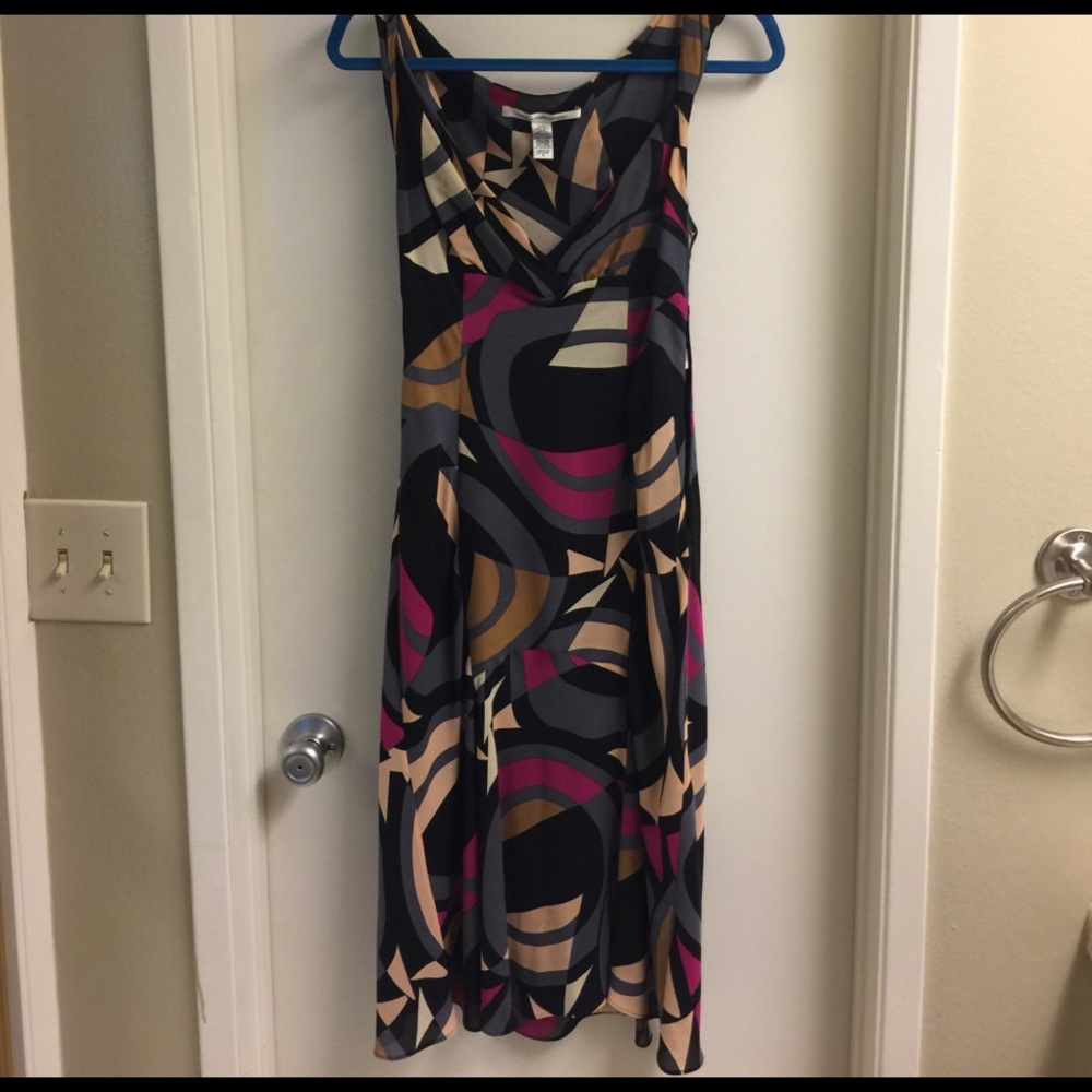Diane Von Furstenberg Clooney Silk Dress Size 8