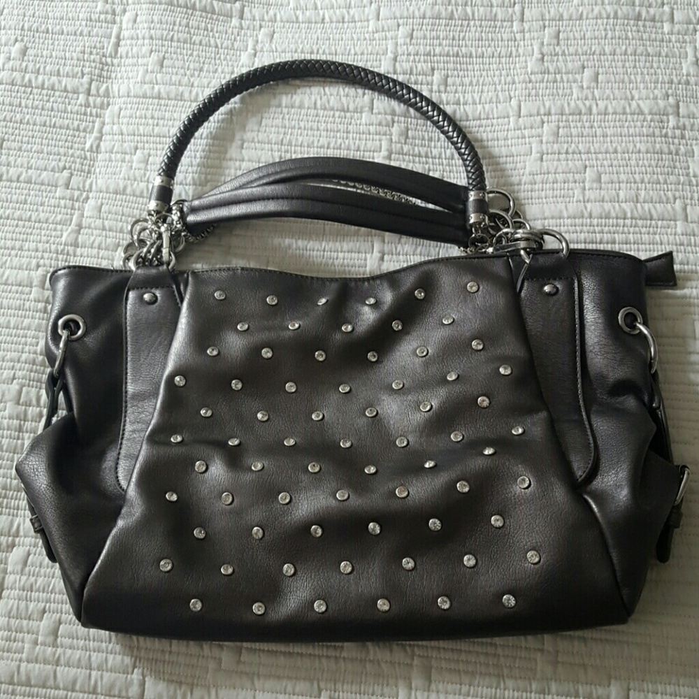 Gunmetal and Sparkle Handbag
