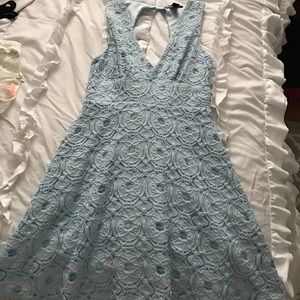 light blue skater dress