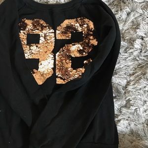 Black sparkly sweater