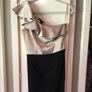 White House Black Market one shoulder dress