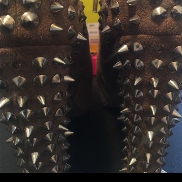 Charlotte Russe lace up studded heels size 8 - Picture 4 of 5