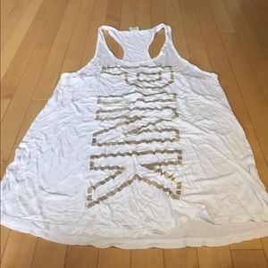 VS pink beach cover up.