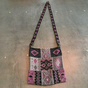 Absolutely stunning hand beaded cross body purse