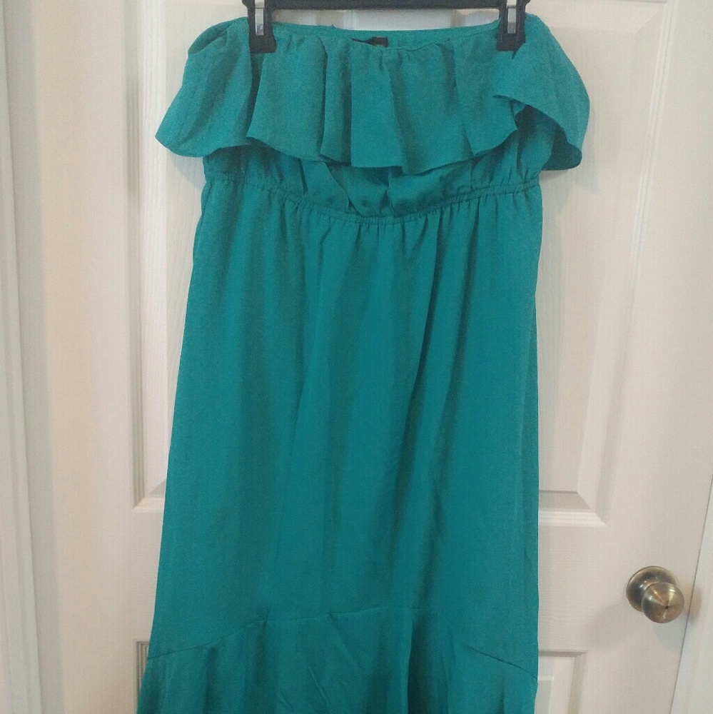 Teal green dress!