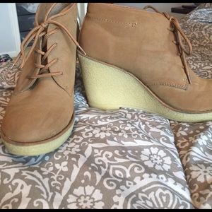 Tan Old Navy booties.