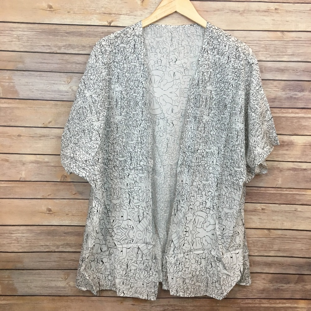 Printed Kimono/ Cover Up - Picture 4 of 4