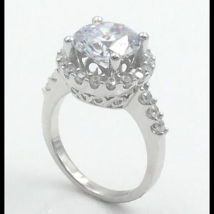 3 Carat Cubic Zirconia .925 Sterling Silver Ring