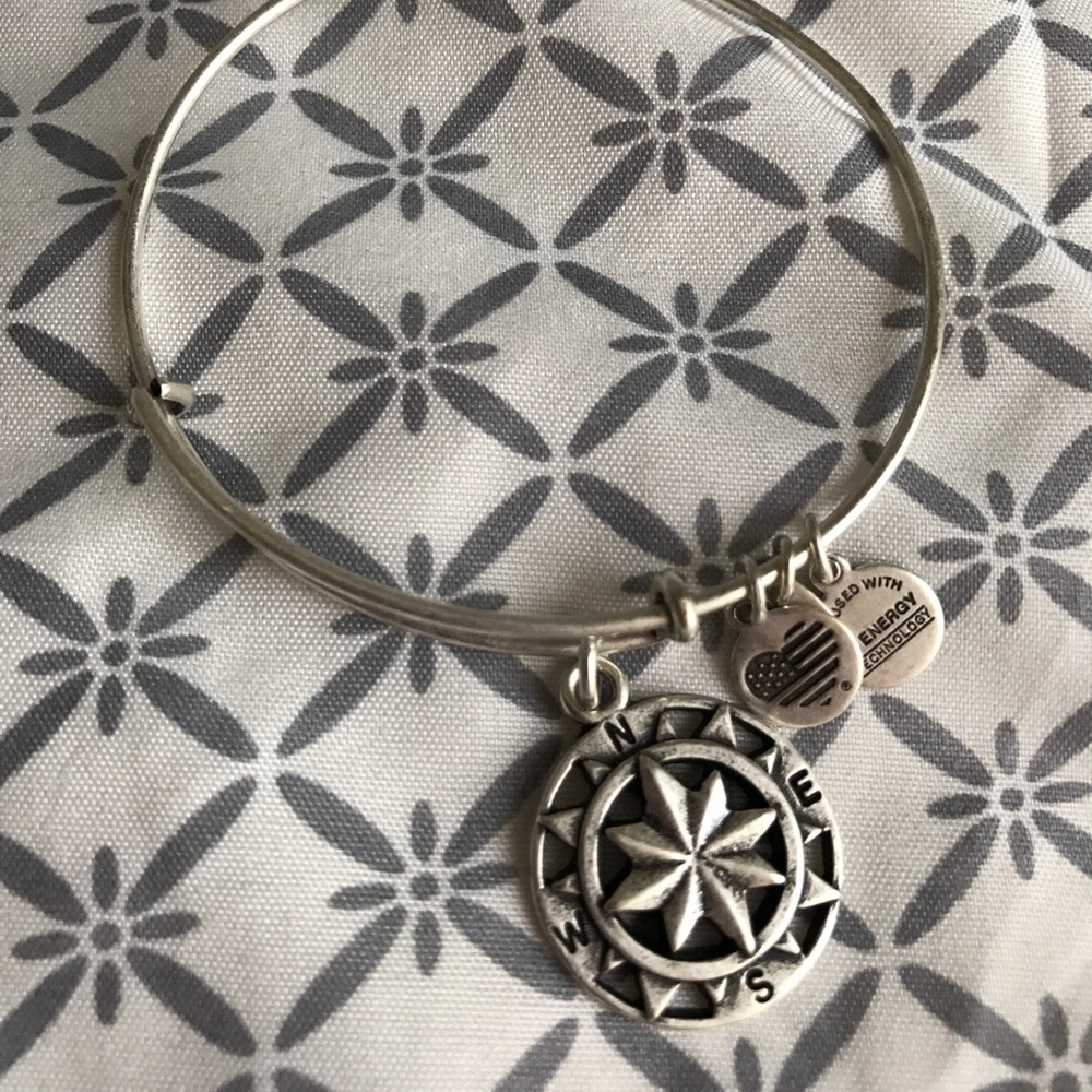 Silver Compass Alex and Ani Bracelet