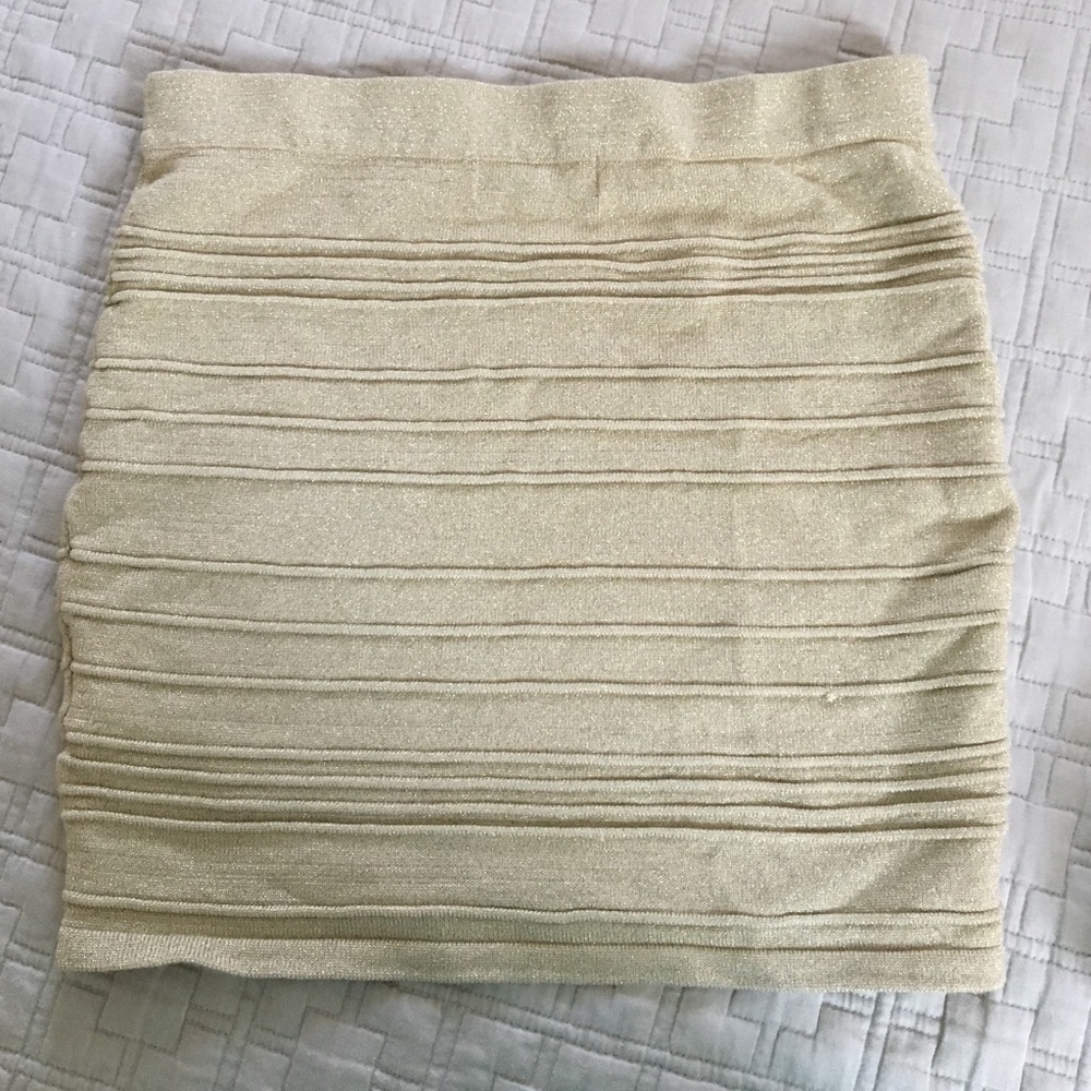 Gold Mink Skirt