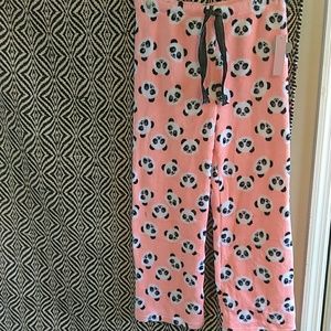 Coral Panda Plush Sleep pants