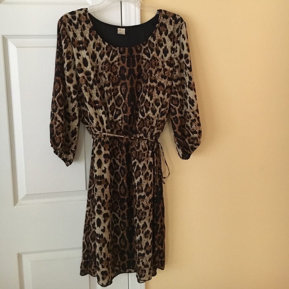 Cheetah print dress