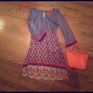 Uncle Frank dress with Pom Pom accents