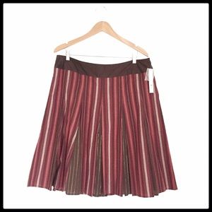 Apt. 9, A-Line Striped Skirt