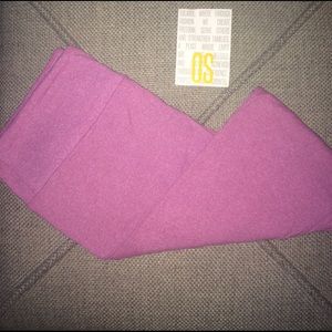 💕 BNWT Lularoe Os pink heathered leggings💕