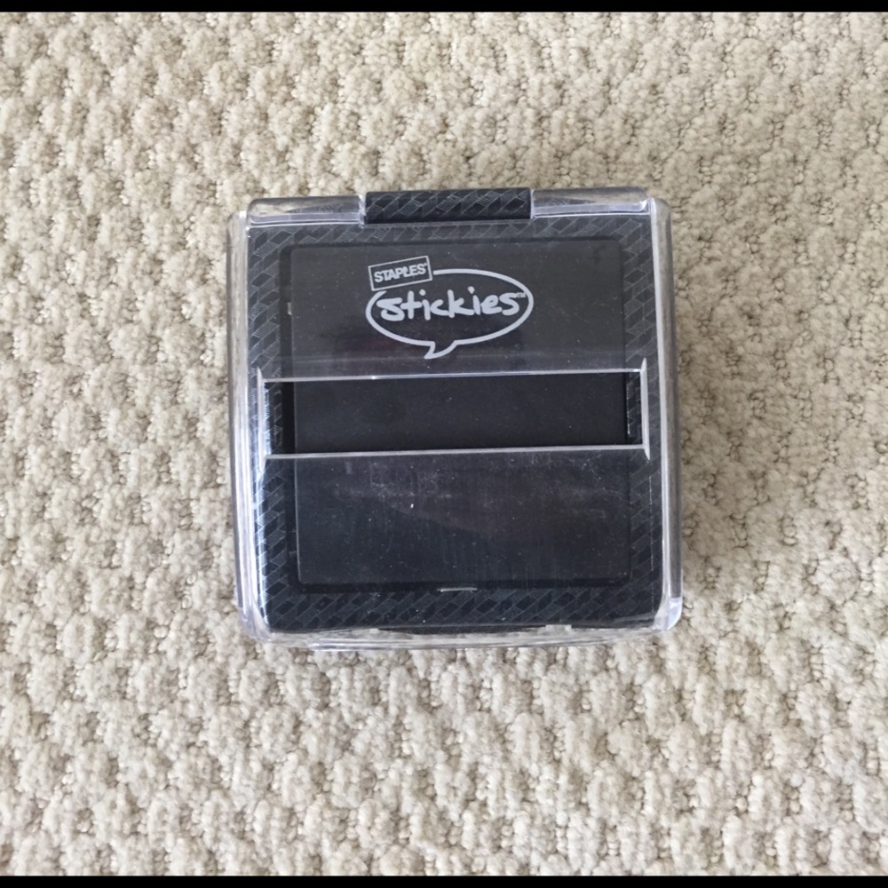 Never used Staples stickies postit note dispenser