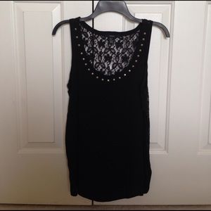 Forever 21 lacy black tank top