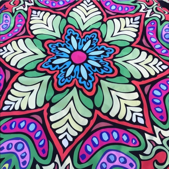 BoHo yoga rayon mat beach multicolor - Picture 2 of 2