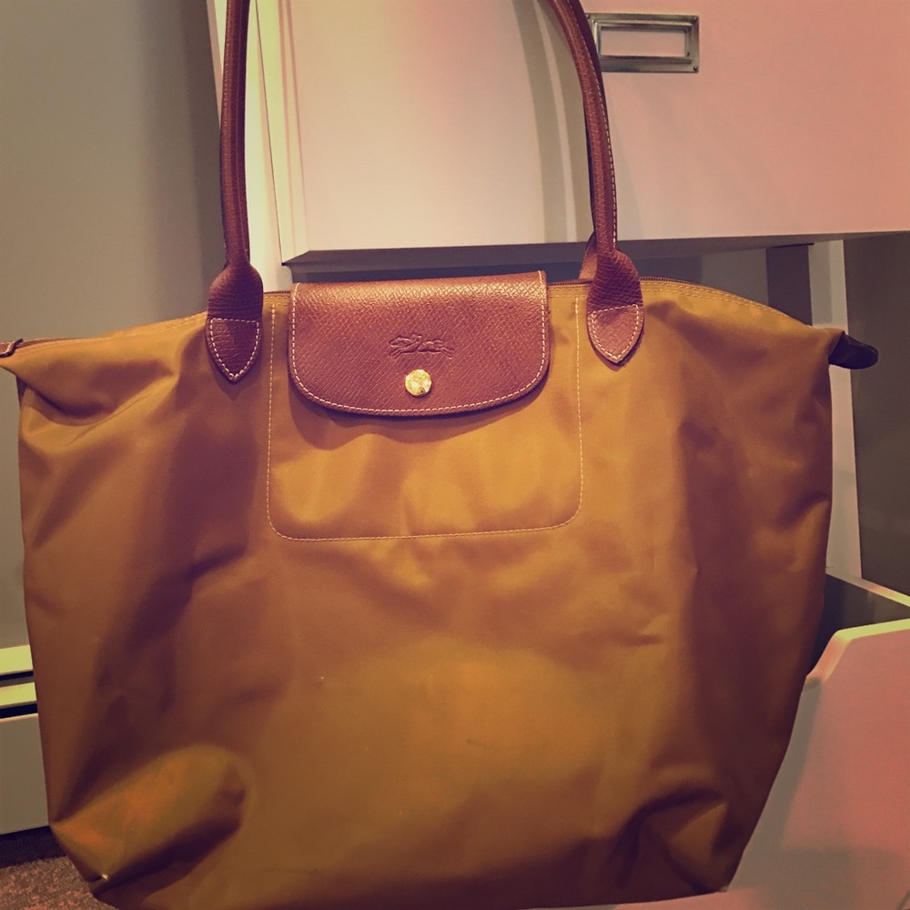 Sold. Large Longchamp 'Le Pliage' Tote