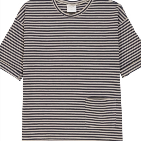 Stripped 3/4 sleeves top - Picture 2 of 2