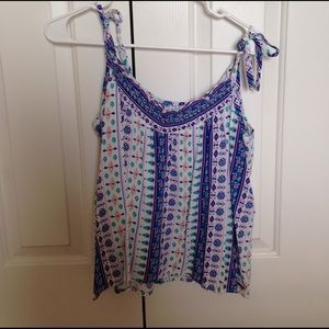 Floral pattern tank top