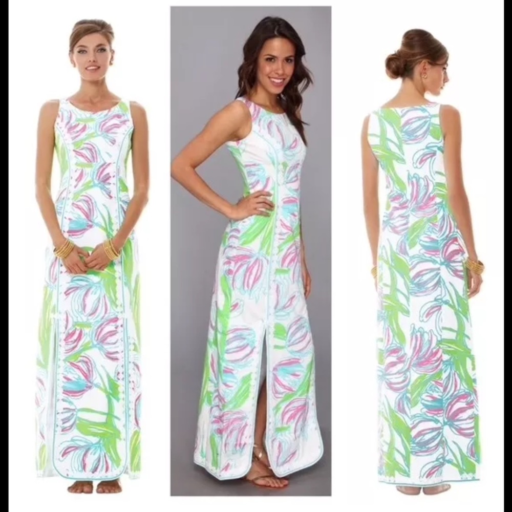 Lilly Pulitzer Ring The Bellboy Maxi 0 Zero XS