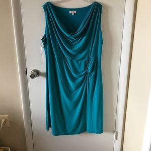 Blue sleeveless dress