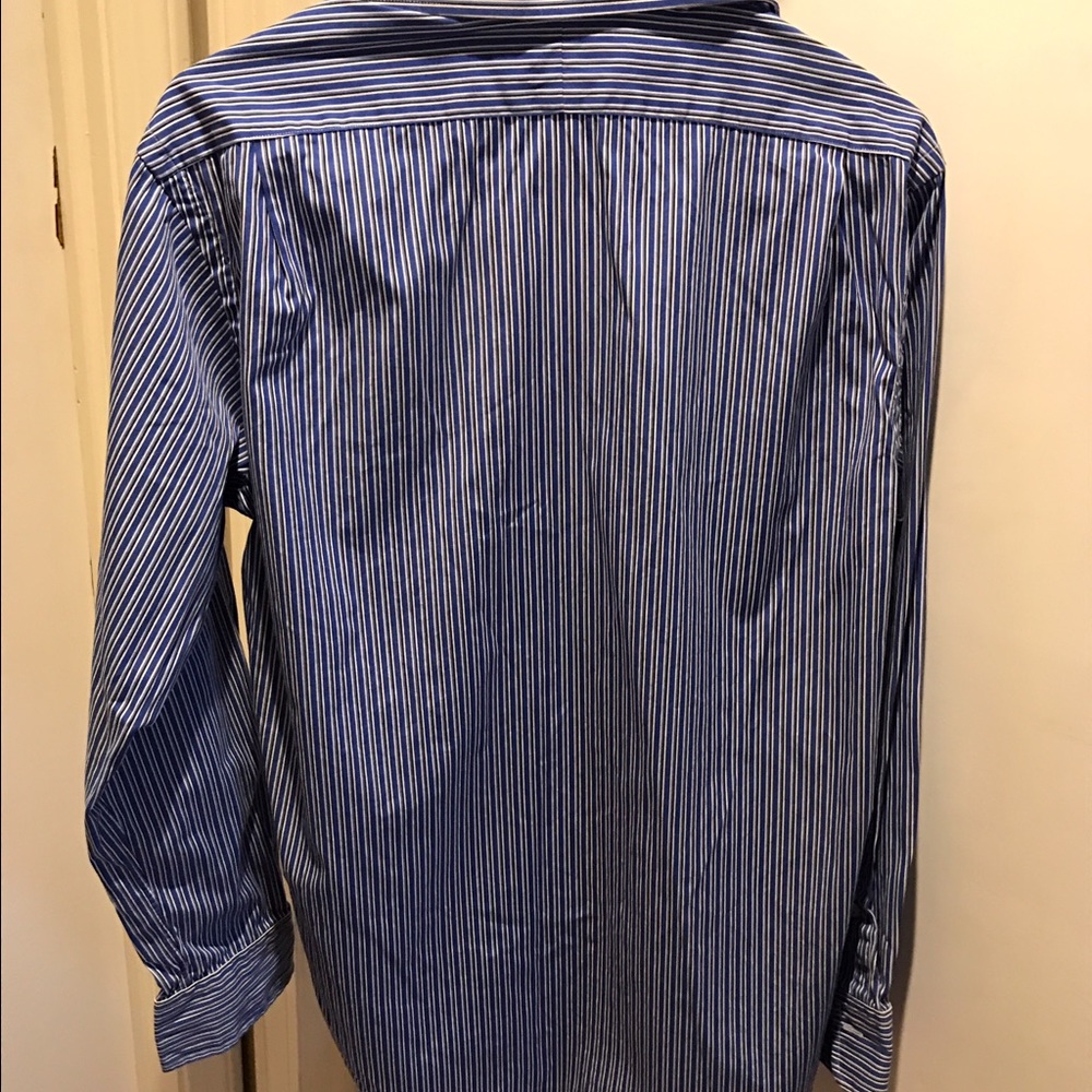 Polo Blue/black/white striped dress shirt - Picture 2 of 3
