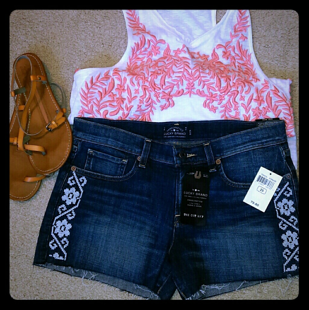 NWT LUCKY BRAND Cut Off Shots