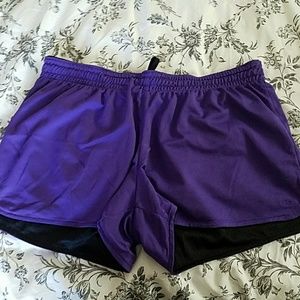 Reversible workout shorts