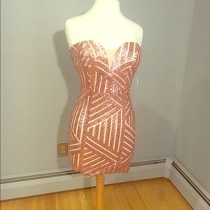 Rose Gold Sequin Dress