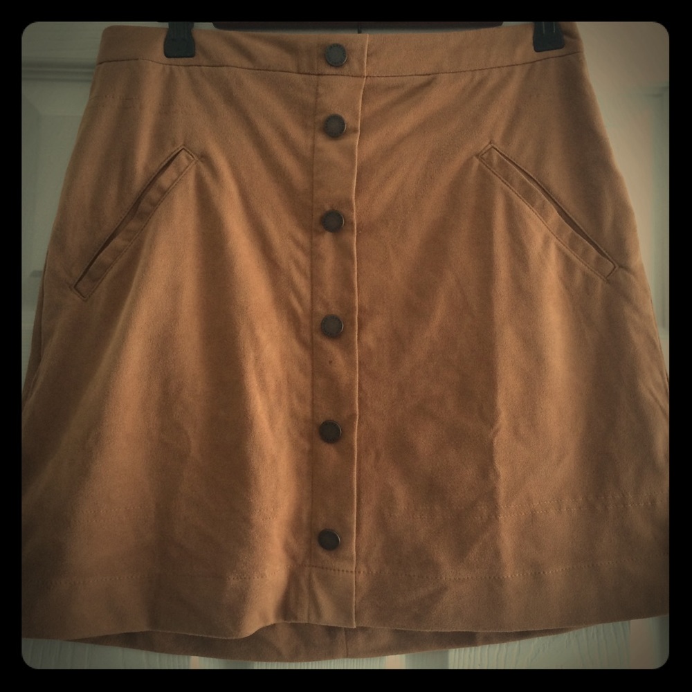 Jolt Faux Suede Skirt