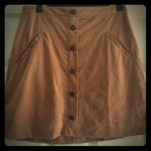 Jolt Faux Suede Skirt