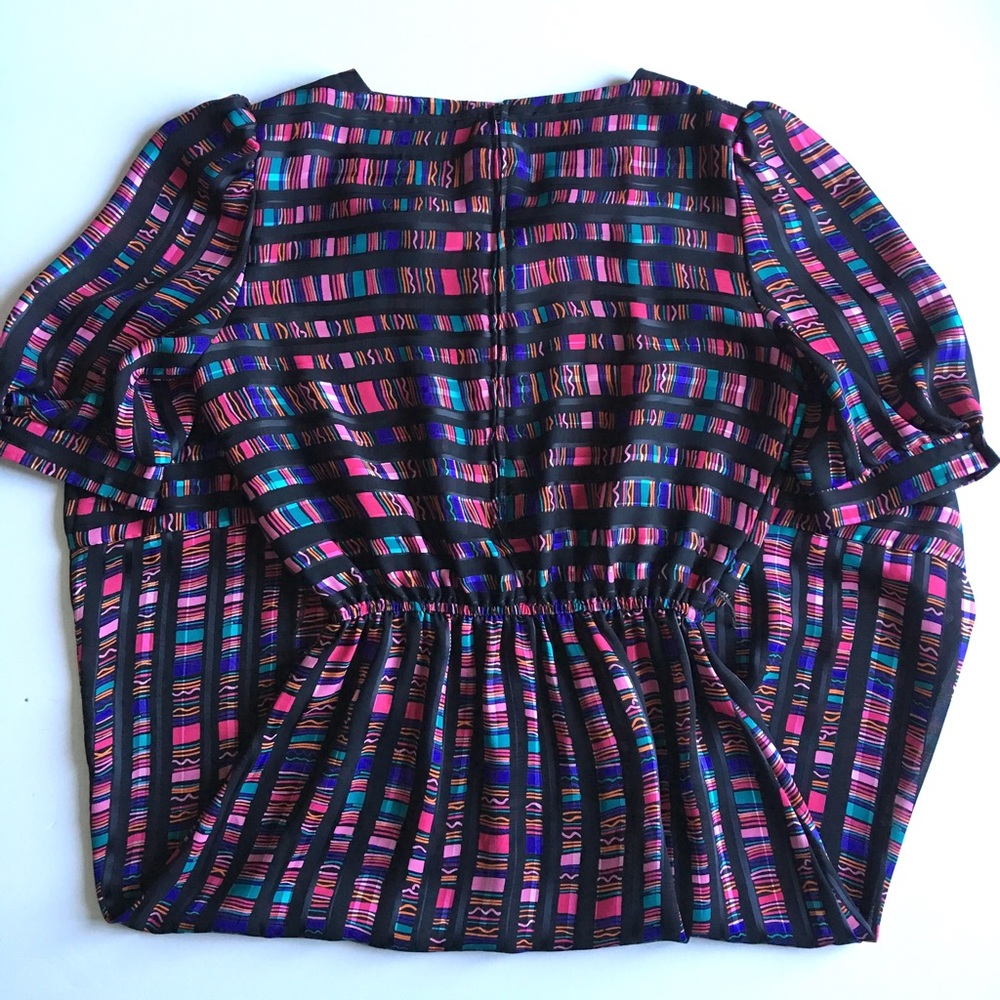 ❌SOLD❌ € Vintage Geometric Print Dress B9 - Picture 4 of 8