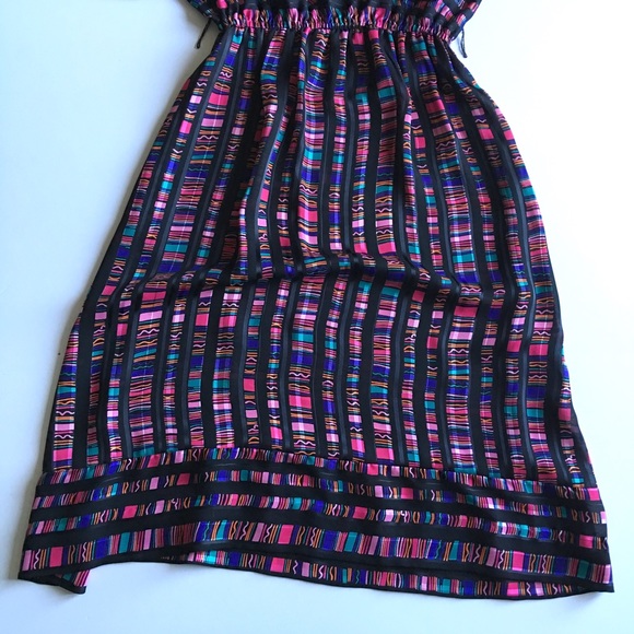 ❌SOLD❌ € Vintage Geometric Print Dress B9 - Picture 5 of 8