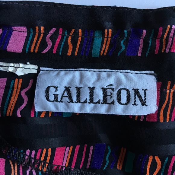 ❌SOLD❌ € Vintage Geometric Print Dress B9 - Picture 7 of 8