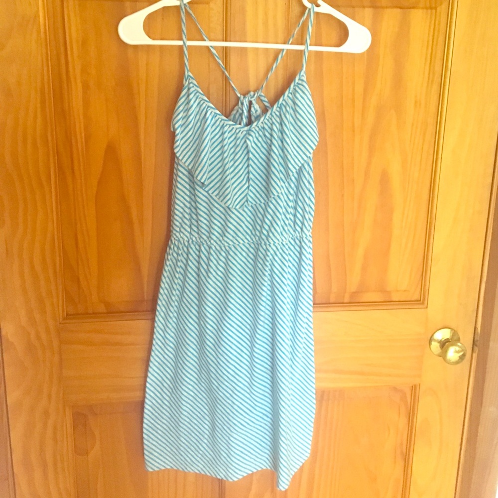 Adorable blue and white sundress