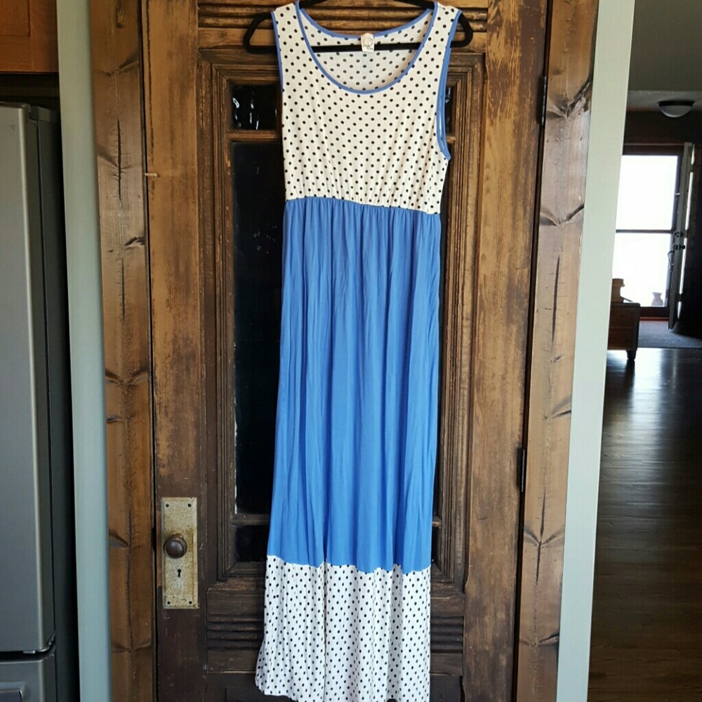 Color/pattern block Maxi dress XL