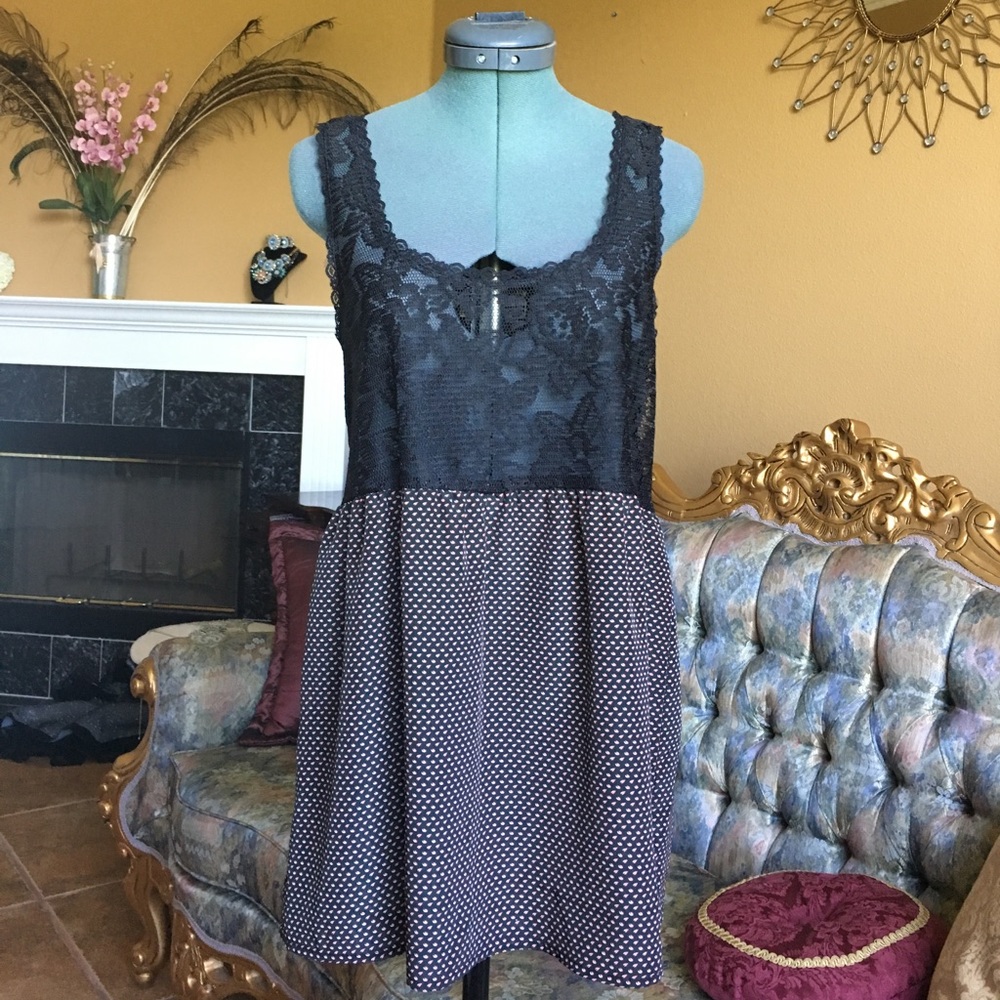 Lace and Patterned Tank