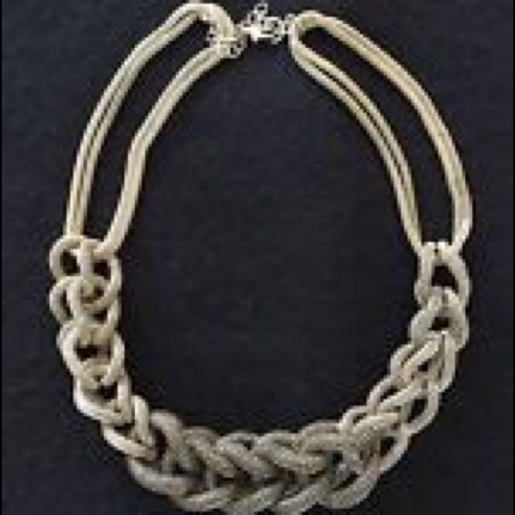 SOLD Hive & Honey Soft Woven Link Necklace - Picture 7 of 7
