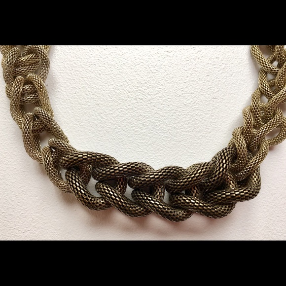 SOLD Hive & Honey Soft Woven Link Necklace - Picture 4 of 7