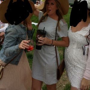 Seersucker Short Sleeve Dress