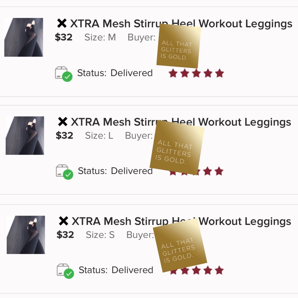 SOLD OUT // X XTRA Mesh Stirrup Workout Leggings - Picture 4 of 7