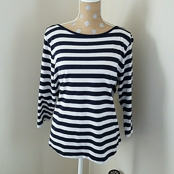 GAP Tops - Navy Blue & white striped gap top