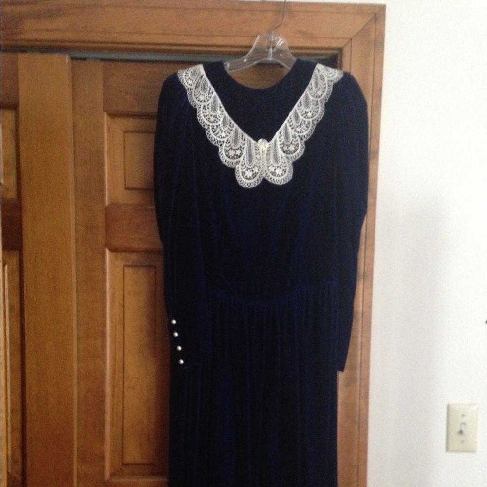 80's velvet party dress