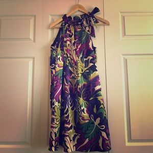 Multi-color satin dress