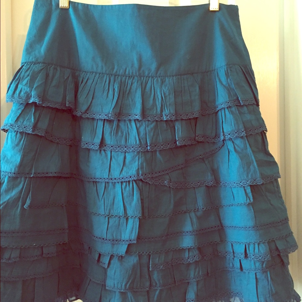 Anthropologie Edme & Esyllte tiered ruffle skirt