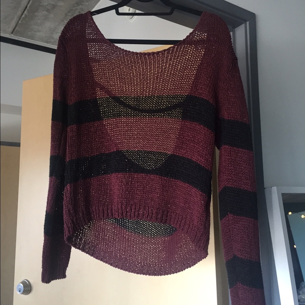 Burgundy Brandy Melville sweater