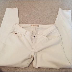 Hollister White corduroy pants