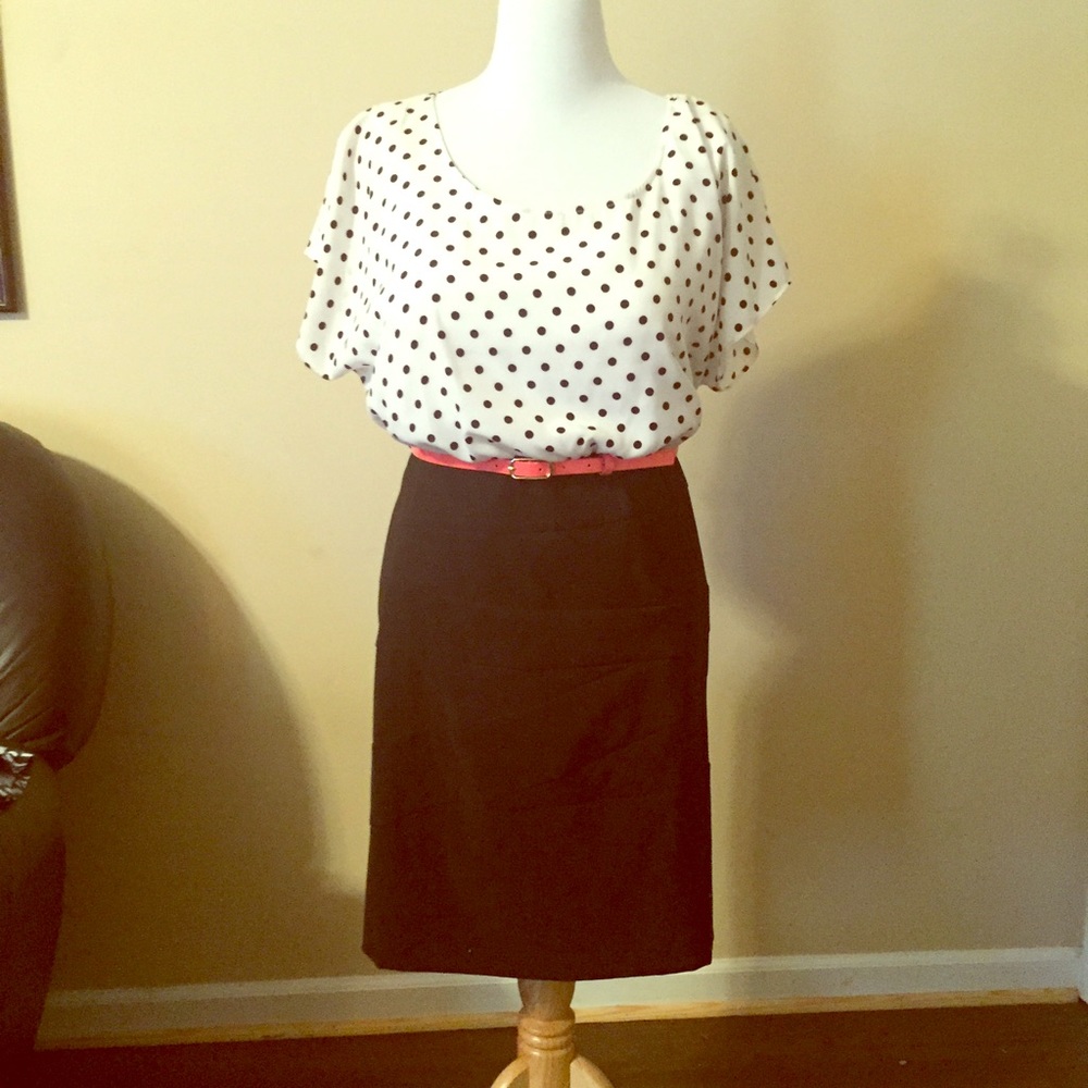 Alyx Woman Black and White Polka Dot Top Dress